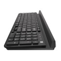 Keyboard Felimare US bluetooth + 2.4GHz Slim, phone/tablet holder black