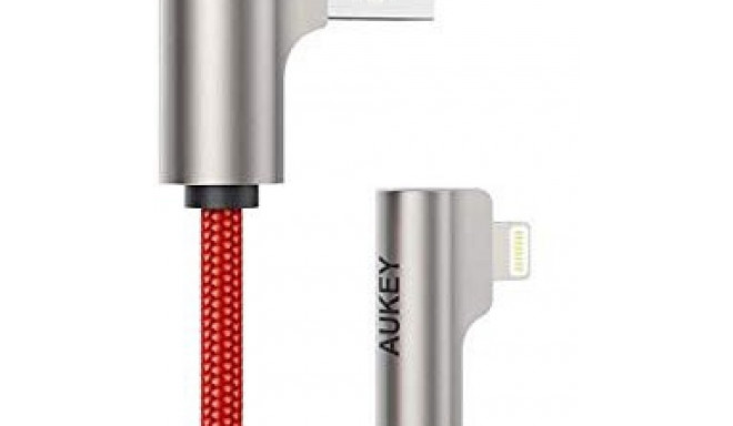AUKEY CB-AL01 Red OEM U SB - Lightning Nylon Ca