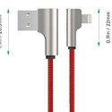 AUKEY CB-AL01 Red OEM U SB - Lightning Nylon Ca
