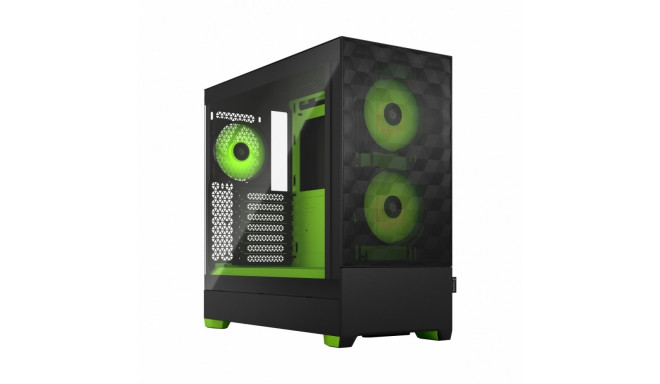PC case Pop Air TG Clear Tint RGB green core
