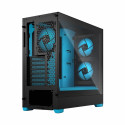 Fractal Design arvutikorpus Pop Air TG Clear Tint RGB Cyan Core, must/helesinine