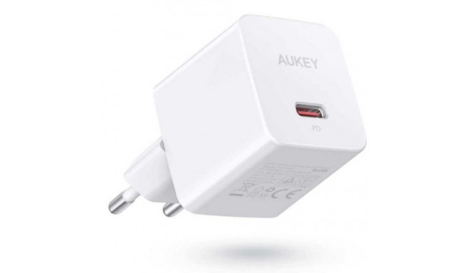 Aukey vooluadapter PA-Y20S USB-C PD 20W, valge