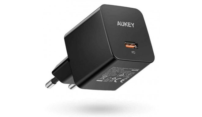 Mini wall charger PA-Y20S Black 1xUSB-C 20W PD Power Delivery