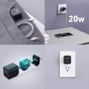 Mini mains charger PA-Y20S White 1xUSB-C 20W PD Power Delivery