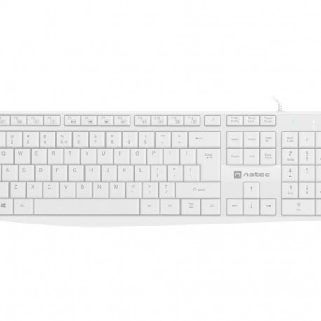 Keyboard Nautilus US slim white