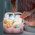 Light Up Diaper Caddy- Pink Heather