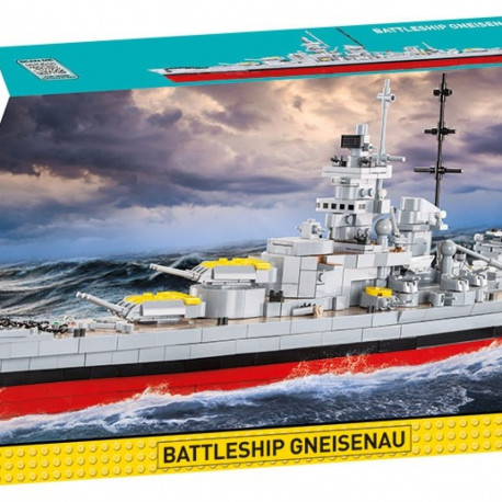 The most popular version of this is the COBI Historical Collection: WWII Battleship Gneisena