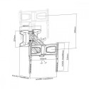 Electric wall TV bracket Maclen MC-891