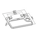 Steering wheel tray 2in1 desk Maclean MC-92