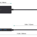 AUKEY CB-C64 HUB USB-C Ultra Slim 4in1 4xUSB 3