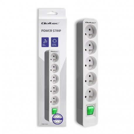 Power strip 5 sockets, 1.8m