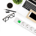 Power strip 6 sockets, 1.8m