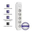 Power strip 5 sockets, 1.8m, White