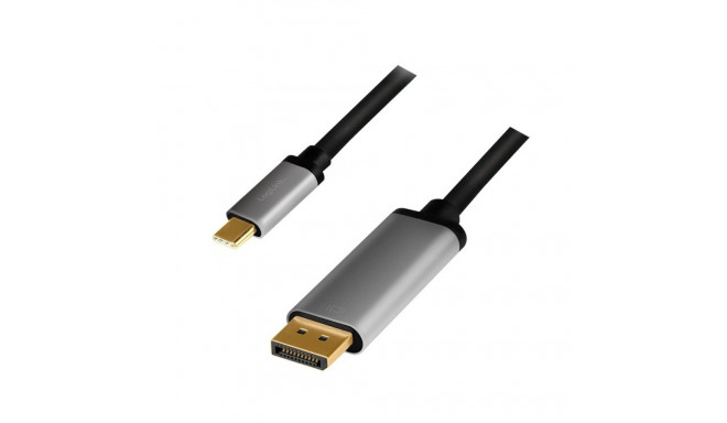 USB-C to DP cable, 4K 60Hz, alu, 1.8m