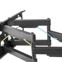 TV wall mount, 0-90&#39; 75kg max