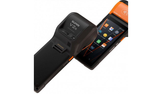 Mobile Terminal V2s, Android 11, 2/16 GB, 5+2 MP camera, micro SD, 4G, NFC, 2 SAM, Label & Scanner