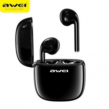 T28 TWS Bluetooth Earphones with Charging Dock - Black