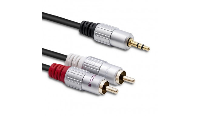 3.5mm Mini-Jack to 2x RCA Stereo Audio Cable