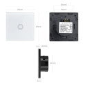Glass Touch Light Switch Maclean MCE703W