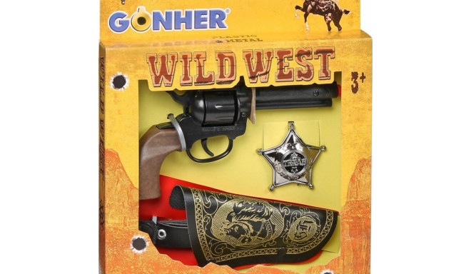 Cowboy set - Revo lver holster and badge Gonher