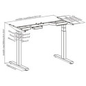 ICY BOX IB-EW206B-T Ergonomic desk frame