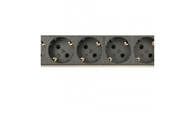 Listwa zasilająca rack (PDU), 8 gniazd typ Schuko, 1U, 10A, wtyk C14 3m