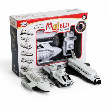 MalBlo Magnetic Space Vehicles are a popular line of modular, magnetic building toy