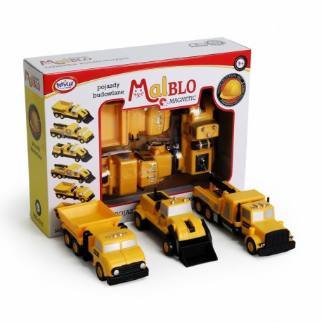 MalBlo Magnetic Construction vehicles
