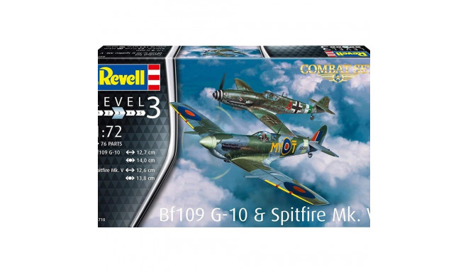 Plastic model BF109G-10 & Spitfire MK.V