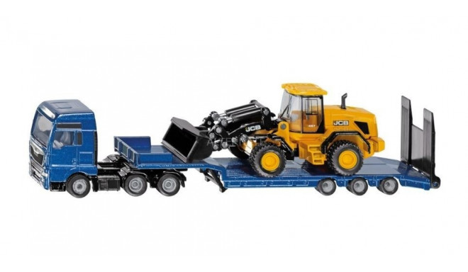 Siku mänguauto MAN truck with JCB tow truck and wheel loader