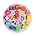 Iwood wooden baby puzzle Clock Shape