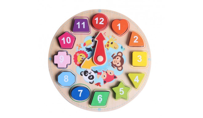 iWood Clock Shape Puzzle wooden