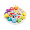 Iwood wooden baby puzzle Clock Shape