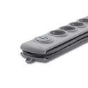 Surge protector 5 sockets 1.8m gray