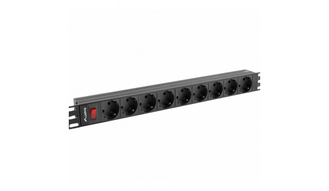 Rack PDU 1U 9xSchuko PDU-09F-0300-BK 16A 9xSchuko 3m black