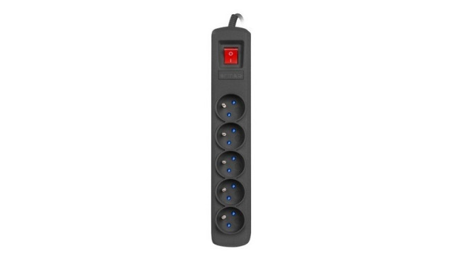 Listwa zasilajaca R5 5m 5x230v czarnaR5/50/C