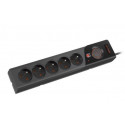 Power strip Z5 5m 5x230V 10A Z5/50/CZ black