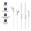 In-ear headphone + microphone, white