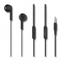 In-ear headphones + microphone, black