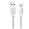 TB kaabel USB - USB-C 2m, hõbedane