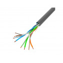 Cable UTP Cat.5E CU 305 m drut grey