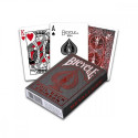 Bicycle playing cards Metalluxe, red