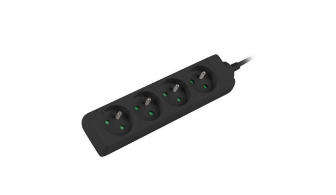 Power strip for UPS 1.5 m black 4XPL