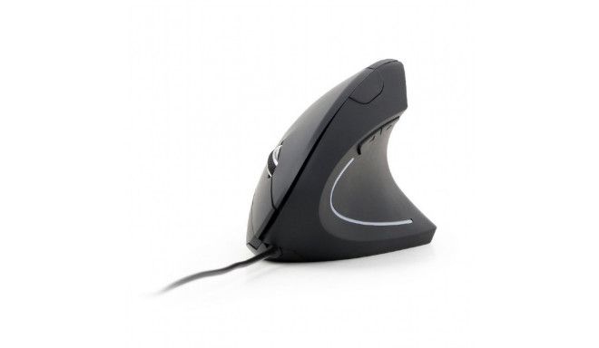 Ergonomic optical mouse 6-button -black