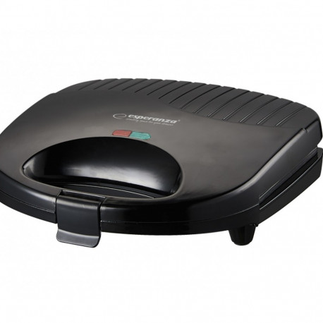 Esperanza sandwich maker with a grill plate Tortilla EKT009 1000W, black