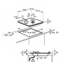 Gas hob EGG6407K glass