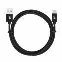 Cable USB - USB C 1.5 m black tape