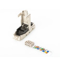 Connector for assembly Ethernet RJ45 cat.6a AWG 22-27, 10 GBit Ethernet, PoE +