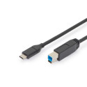 Connection Cable USB 3.1 Gen.2 SuperSpeed + 10Gbps USB Type C / B M / M Power Delivery, black, 1.8m