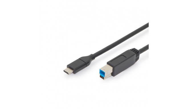 Connection Cable USB 3.1 Gen.2 SuperSpeed + 10Gbps USB Type C / B M / M Power Delivery, black, 1.8m